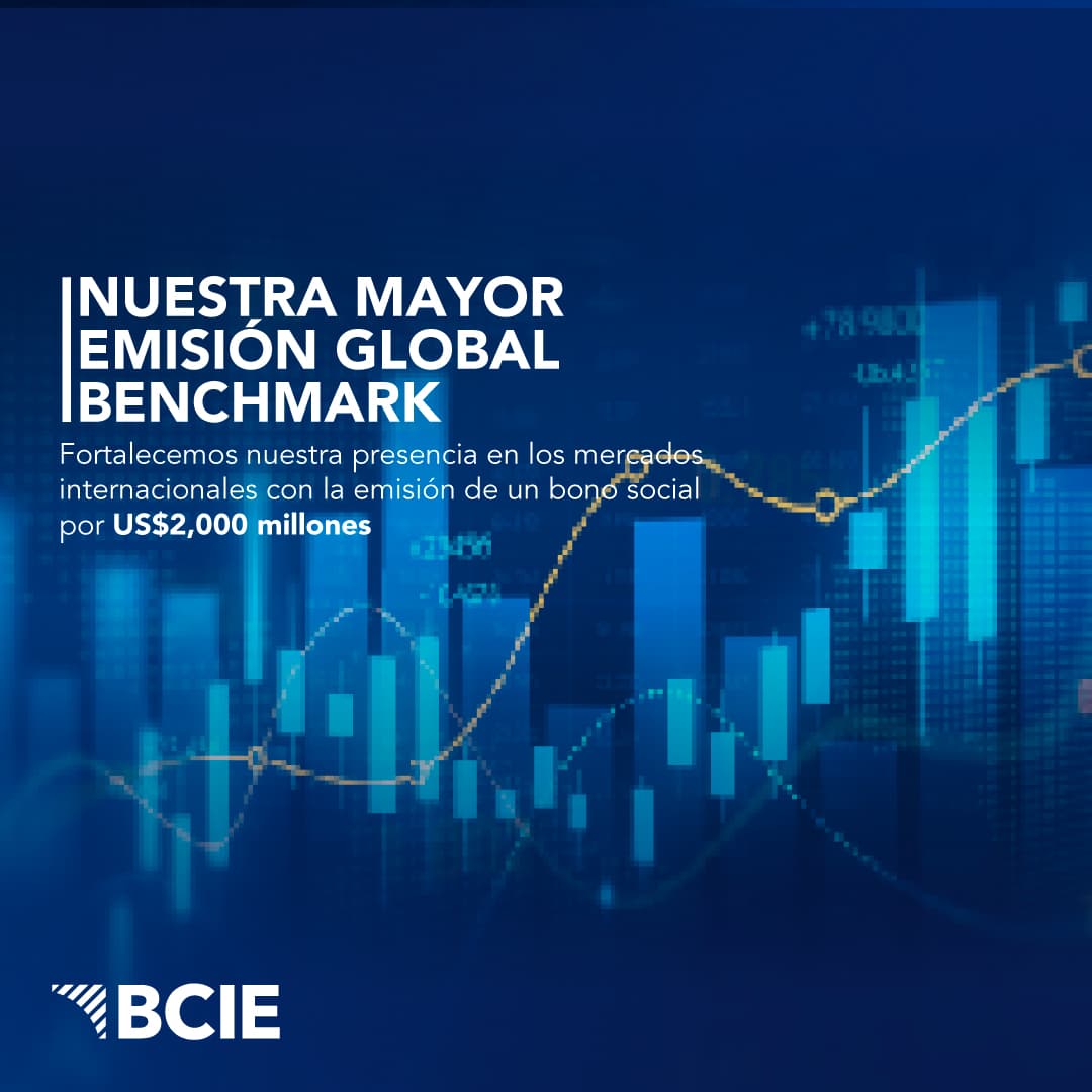 El BCIE realiza su mayor emisión en el mercado global benchmark con un Bono Social por US$2,000 millones
