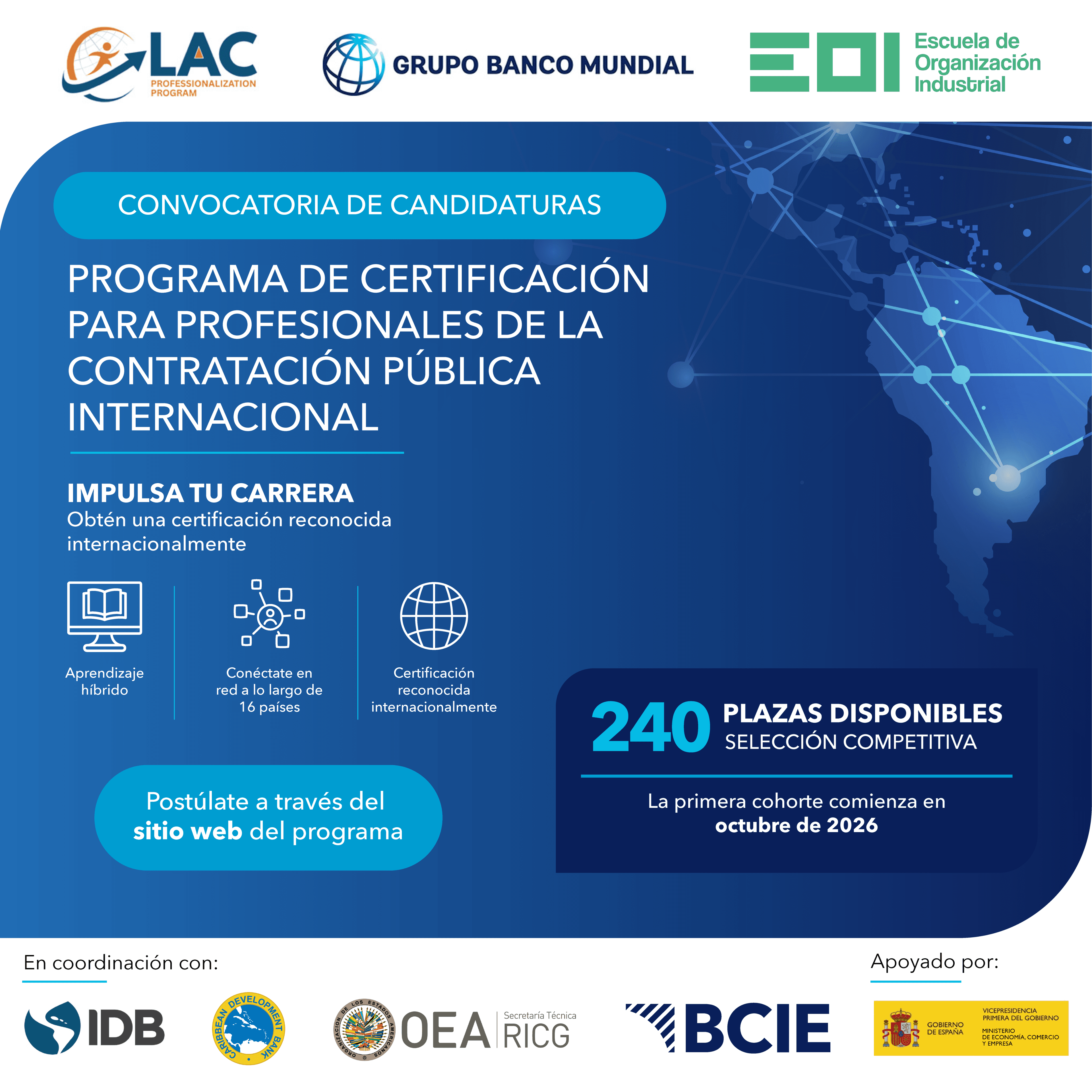  BCIE respalda certificación internacional para profesionales de la contratación pública en América Latina