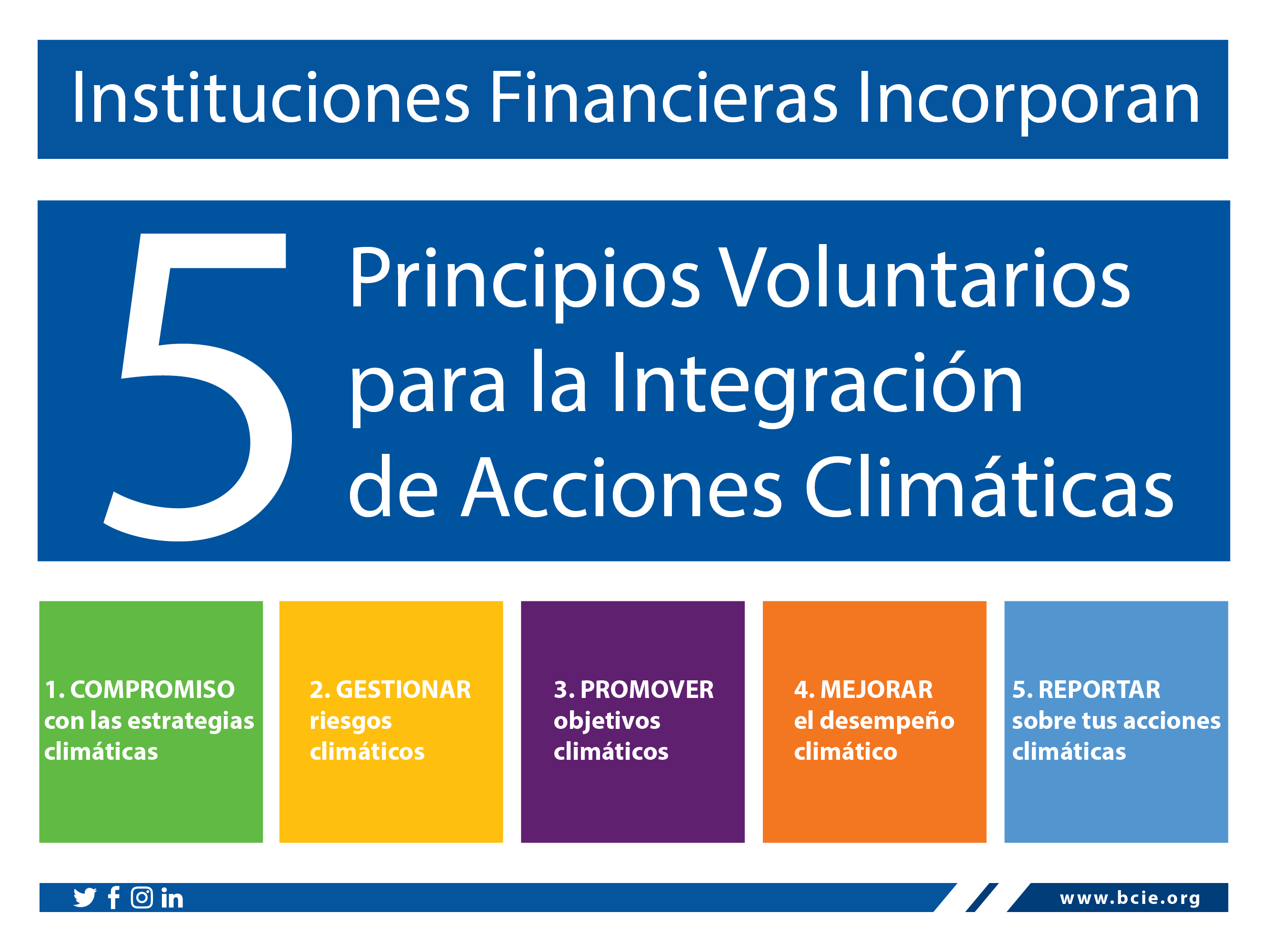 Los principios establecen un camino claro para que las instituciones financieras integren el cambio climático en sus operaciones.